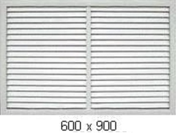 Решетка ПВХ рад 600х900 бел (1уп/5)(_1/5_)