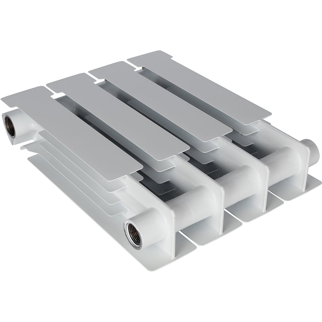 Радиатор биметаллический STOUT ALPHA 350 4 секций боковое подключение 5