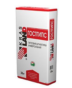 Штукатурка гипсовая ГОСТГИПС (Белая) KrasLand 30 кг (35)