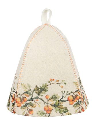 Шапка банная "Дубовый венок", войлок