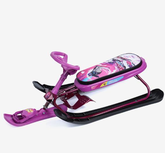 Снегокат «Ника кросс» Slalom, цвет розовый/фиолетовый