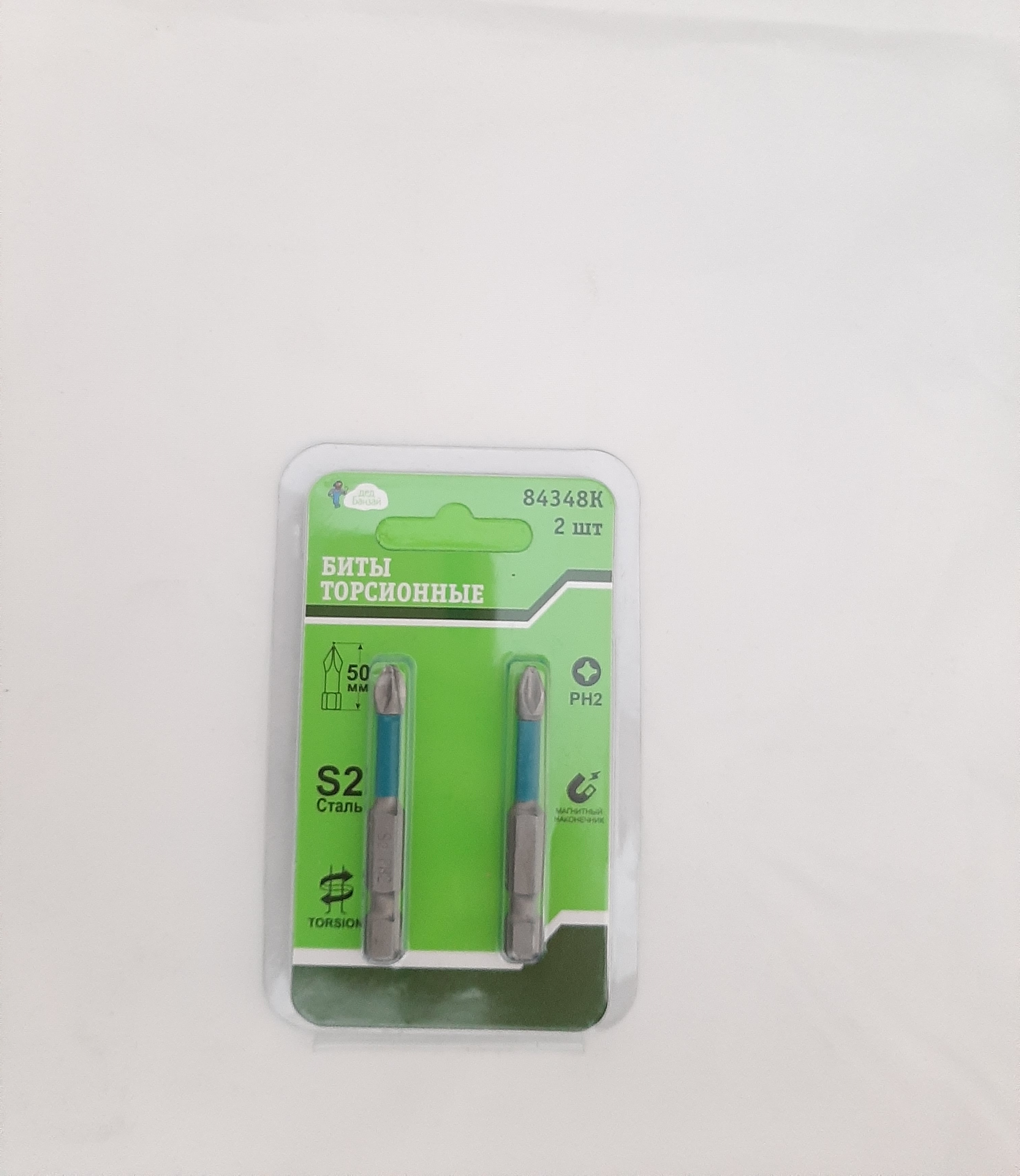 Биты торсионные PH2 50мм магнитные, 2шт ДЕД БАНЗАЙ (50)