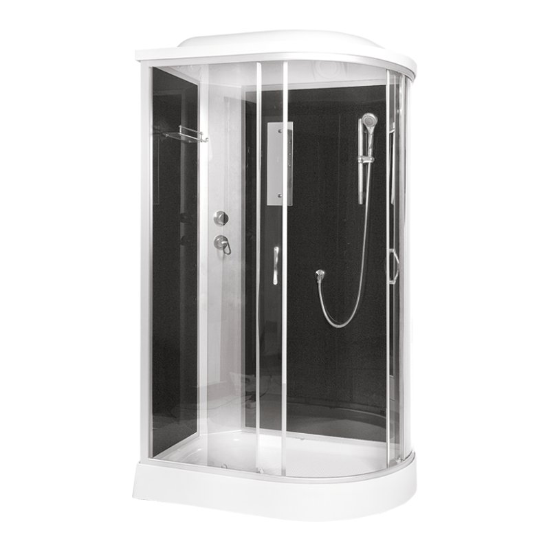 Душевая кабина ERLIT™ ER3512PL-C4 (1200*800*2150) низкий поддон, левая, черная(__)