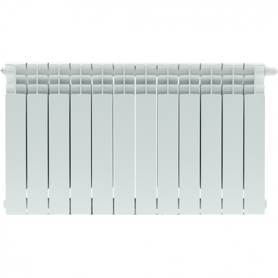 Радиатор биметаллический STOUT TITAN VENTIL 500 12 секций нижнее правое подключение (белый RAL 9016)