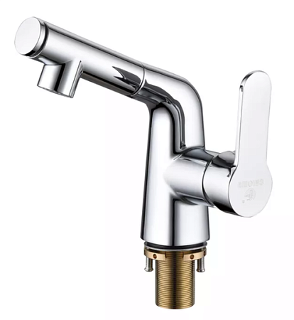 Смеситель CALORIЕ Люкс для раковины (серый), на гайке 6221 В82 (12)