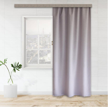 Штора портьерная жаккард однотонный розовый 135*260 1шт.