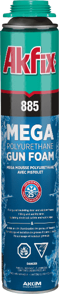 Пена профессиональная монтажная зимняя -25С, Akfix 885, 850 гр. 65 л (12)