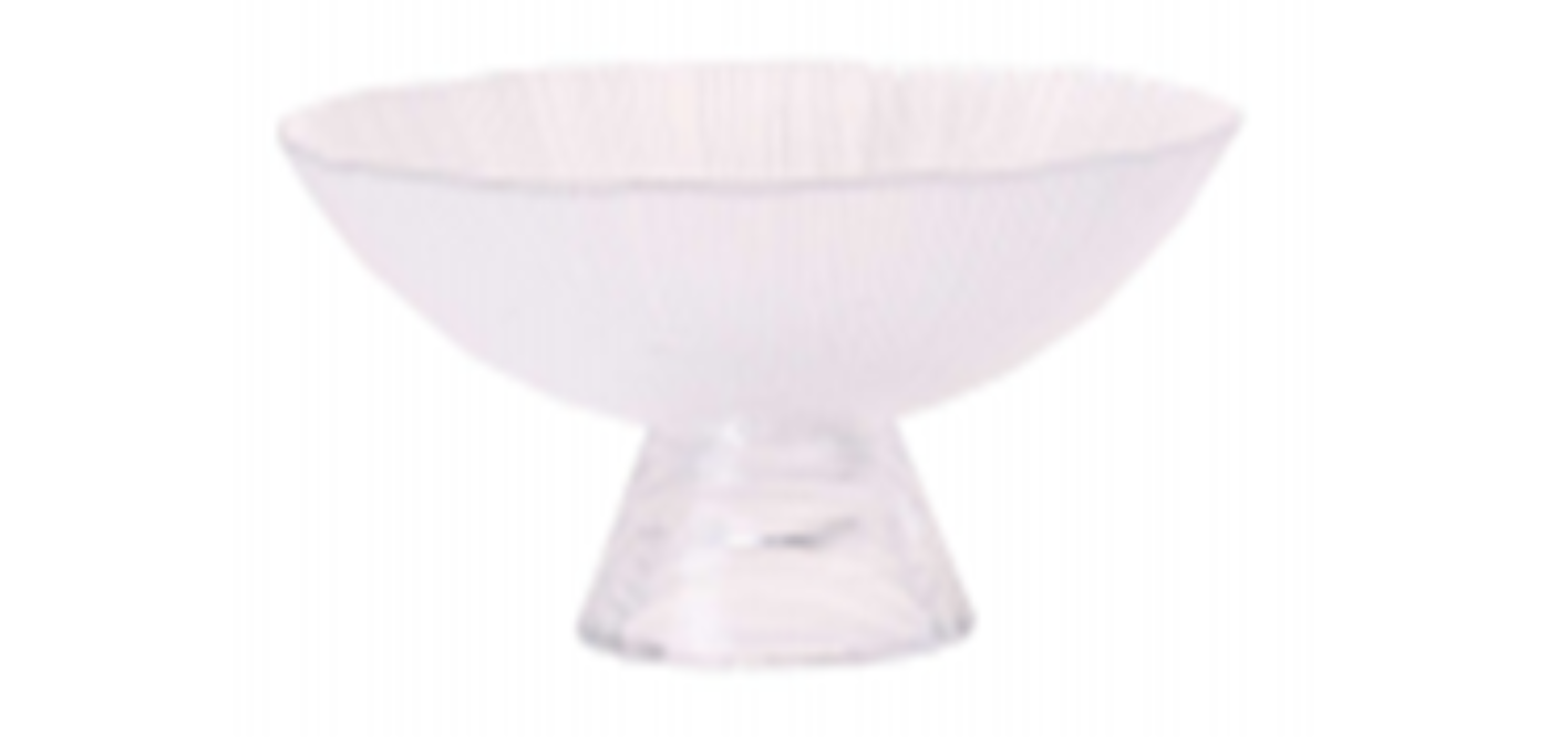 Тарелка для фруктов прозрачная 25*10 см