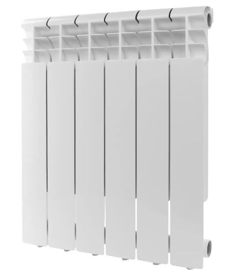 Радиатор алюминиевый Rommer Profi 500 6секц. (гл 80мм) (Вт 157)(_1_)