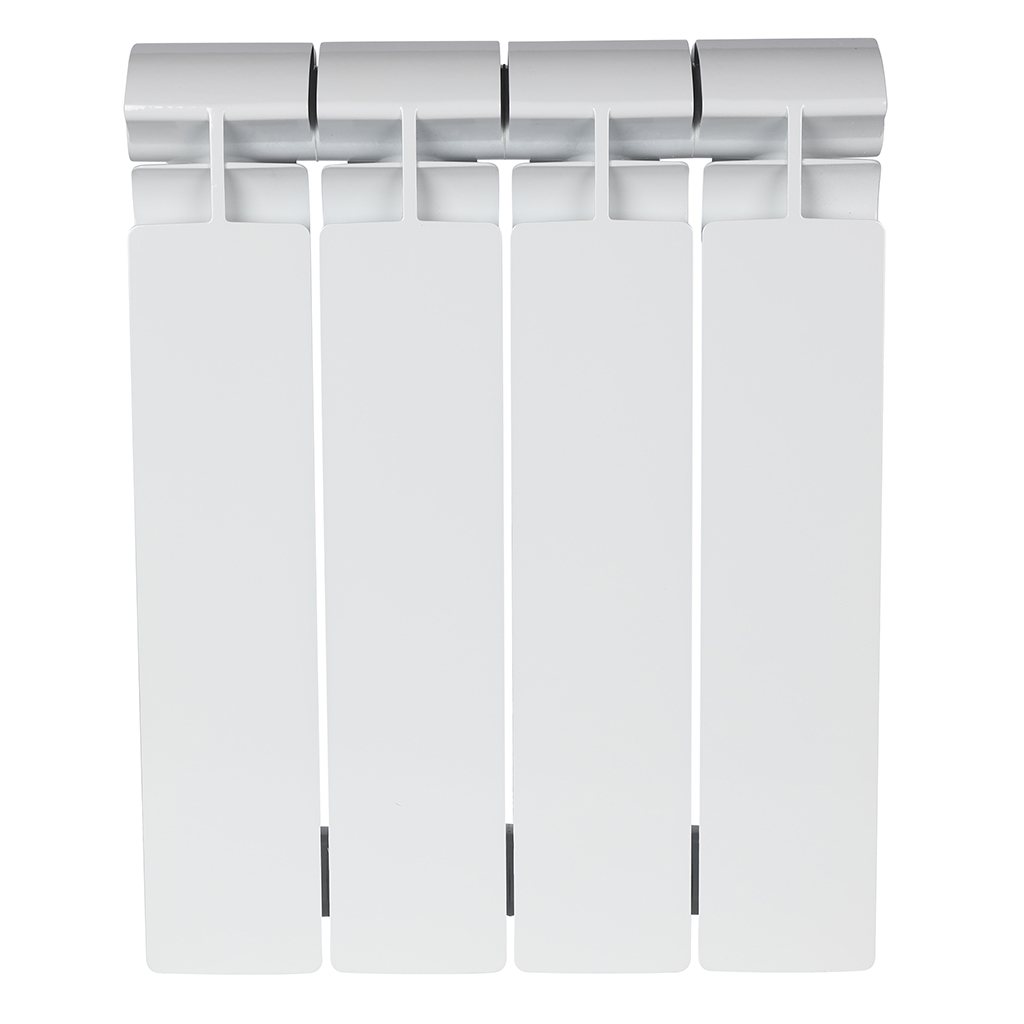 Радиатор биметаллический STOUT ALPHA 350 4 секций боковое подключение (белый RAL 9016)(_1_)