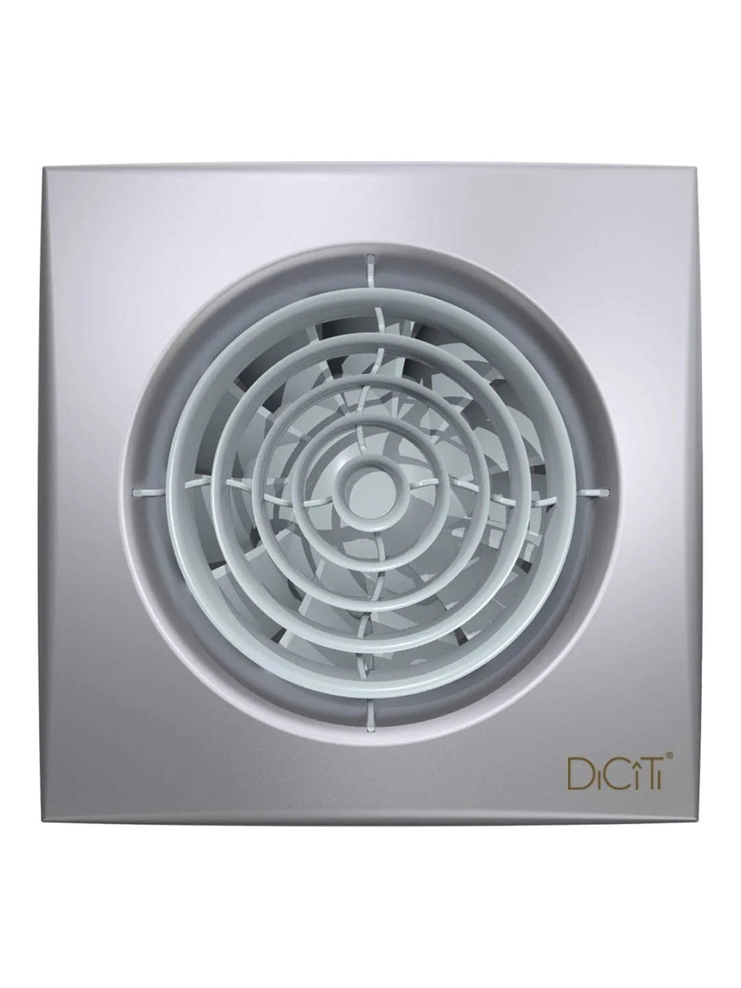 Вентилятор накладной AURA D125 обр.клапан Gray metal DICITI (10)