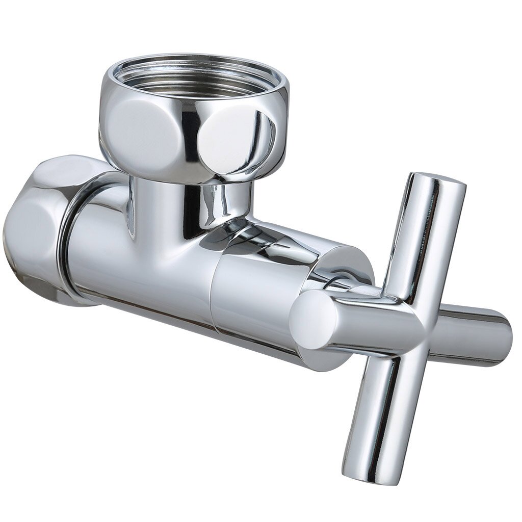 Кран для полотенцесушителя угловой вентиль, хром, 1"3/4" В*В