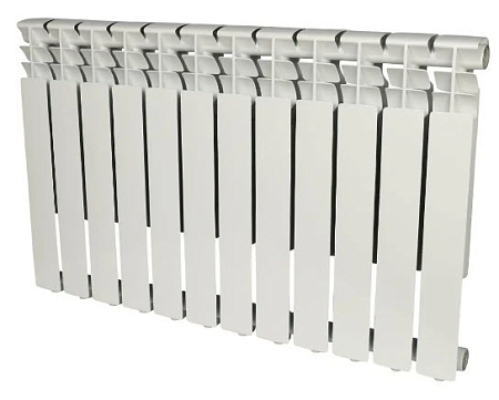 Радиатор алюминиевый Rommer Optima 500 12секц. (гл 80мм) (Вт 133)(_1_)