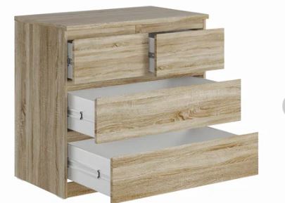 комод МАЛЬТА 2+2 ящика 80х76 сонома RU