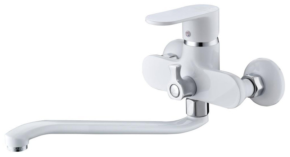 Смеситель CALORIE Люкс 2533 В45M (белый/хром) д/ванны (S- гусак 30см) (9 шт/кор) (_9_)