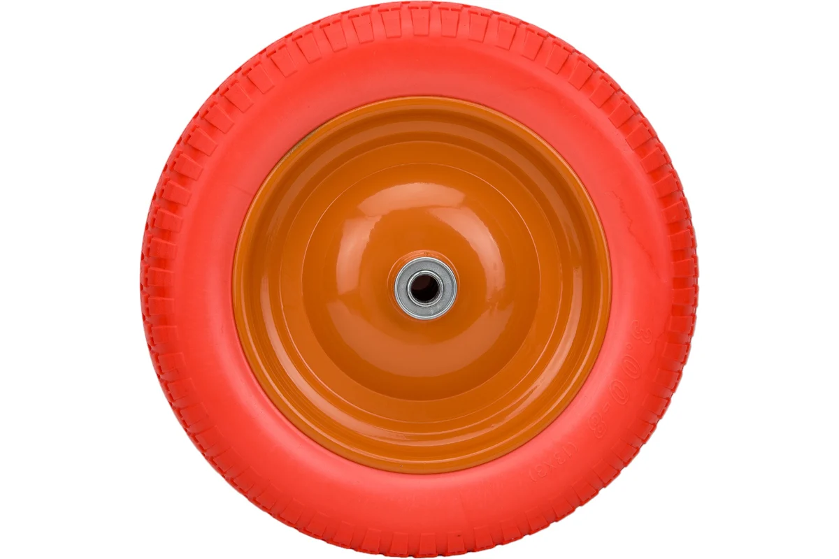 Колесо полиуретановое 3.00-8, длина оси 90мм, подшипник 16мм  // Palisad(1)