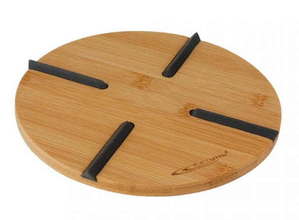 Подставка п/горячее бамбук Д200*15мм круг