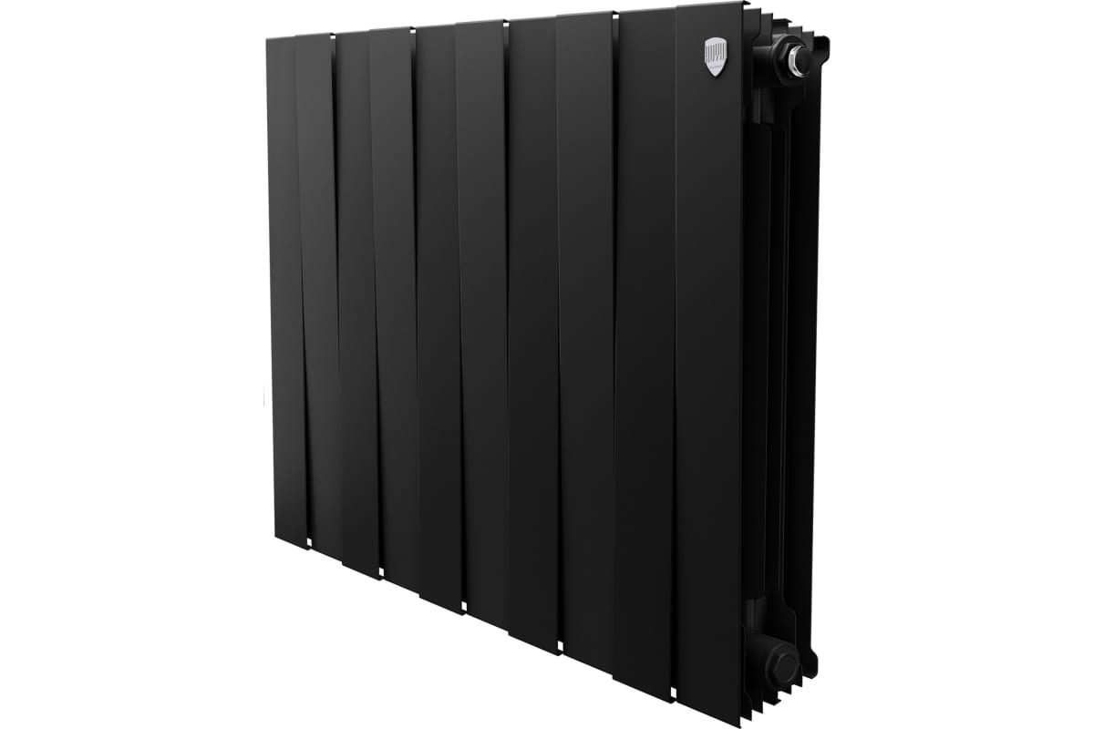 Радиатор биметаллический Royal Thermo PianoForte 500/Черный - 10 секц. (Вт 189)(_1_)