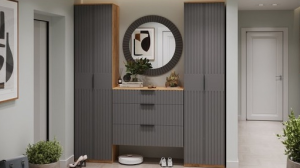 Зеркало навесное Хилтон Исп.2.2 (Графит матовый)