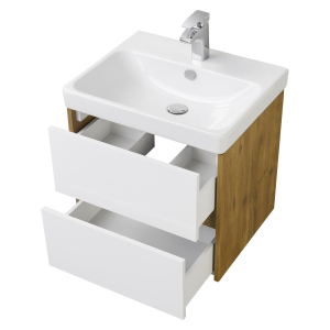 Тумба Сканди 70 белый/дуб Рустик + рак. Адриана-70 (1)