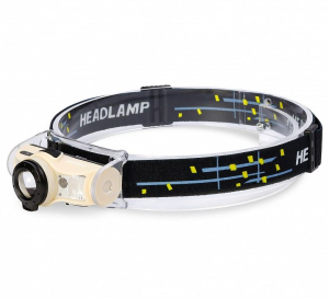 Фонарь аккумуляторный налобный с сенсорным управлением (_100_)