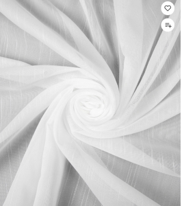 тюль Кристи 500*260 с утяжелителем белый ГП