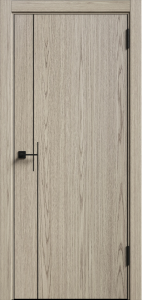 Дверь Комета-3 Латте черный ПГ600 АВС кромка с 2-х сторон