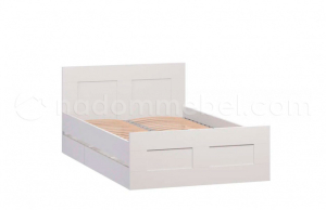 Кровать двойная СИРИУС 120х200 белая RU