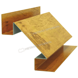 Планка угла внутреннего сложного Woodstock 75х3000 (ЭСТ-01-ЗолотойДуб-0.5)