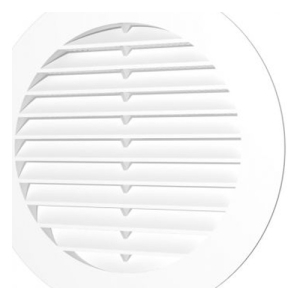 Решетка вытяжная круглая D130 с фланцем D100 с сеткой (55)