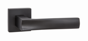 Ручка дверная Puerto 03 "Фриттата", квадр накл, черный (20)