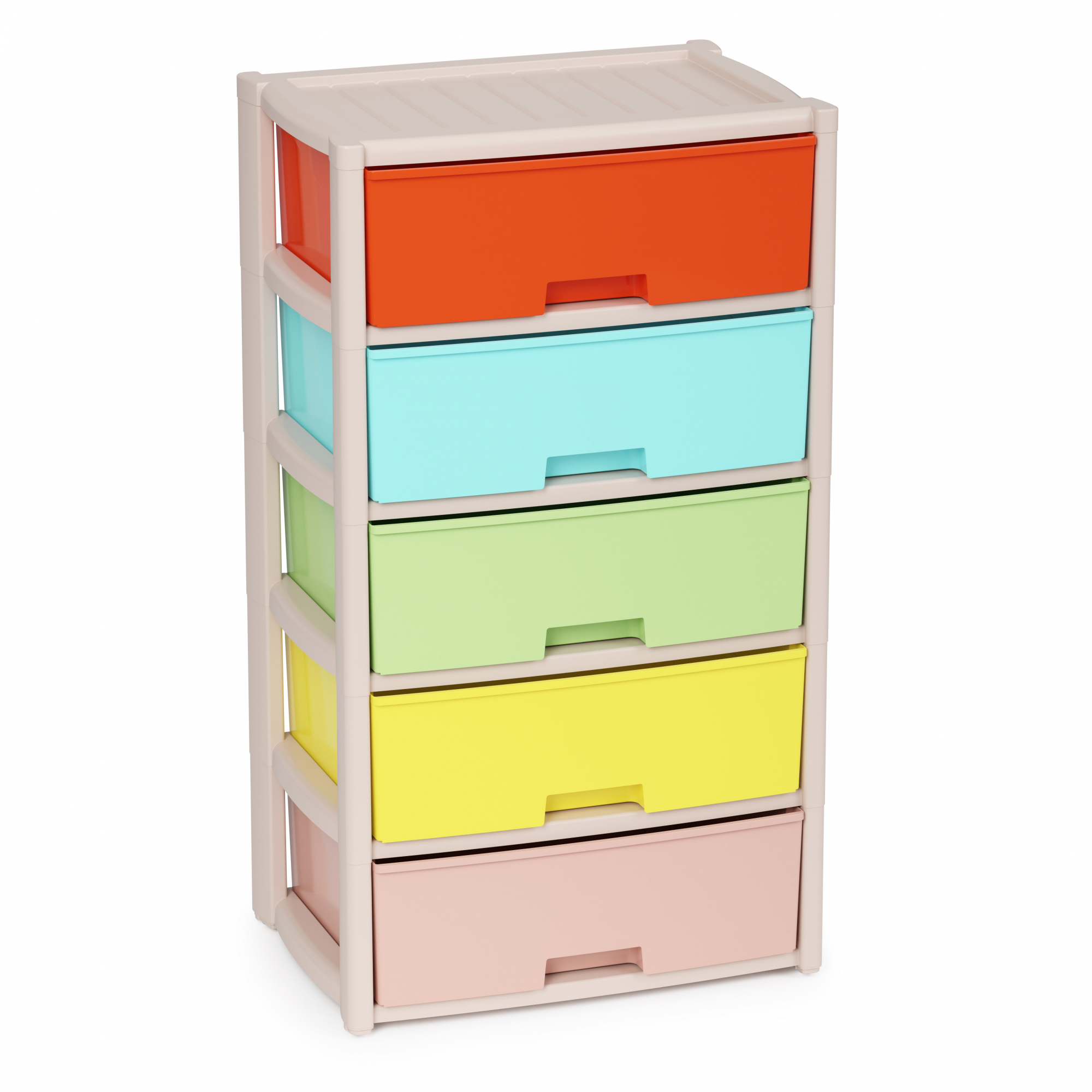 Комод 5 секций "Колорит" 560*390*1000мм широкий цветн(1) Ма8823, Альтернатива