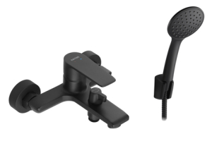 Смеситель для ванны-душа Santek Арма  с аксессуарами.черный (8)