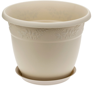 Кашпо "Рябина" D160мм 1,4л с/п Латте (20) М3053