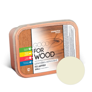Шпатлевка акриловая по дереву Береза 0,4 кг. Farbitex Профи Good For Wood (12)