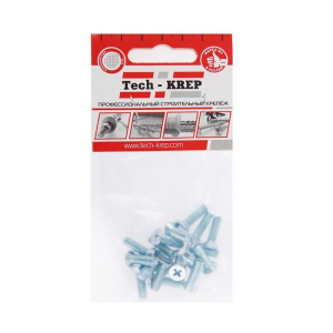 Винт DIN965 с потайной головкой оцинк. М5х16 (18 шт) - пакет/10