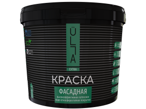 Краска фасадная атмосферостойкая ULLA Extra 4,5 л "А" (4,95 кг) (1)