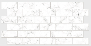 Панель листов.ПВХ Каррара мрам.0,485*0,96 (уп.15 шт)