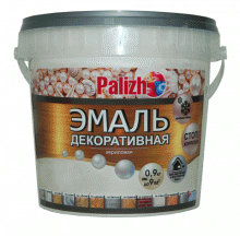 Эмаль декоративная акриловая "Palizh" 0,9кг белый жемчуг (6)
