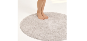 Коврик из полипропилена, круг 100 см,серый Турция