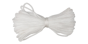 Шнур вязаный д  5 мм, белый,  10 м (10)