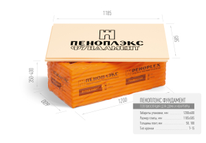 Плиты "ПЕНОПЛЭКС ФУНДАМЕНТ" (50х585х1185) (0,0347м3) Плотность 29,0-33,0 кг/м3 (7)