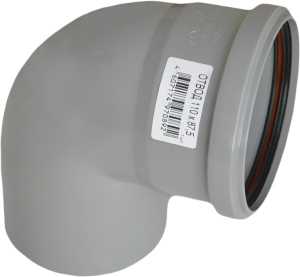 Отвод ПП Ду 110*90 с кольцом (30)