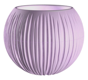 Кашпо "Сфера" (1,7 л.) Цв. Лавандовый сорбет (Арт. КШ-9634)