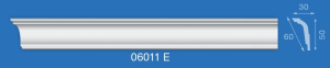 Плинтус потолочный  2 м 06011Е (100)