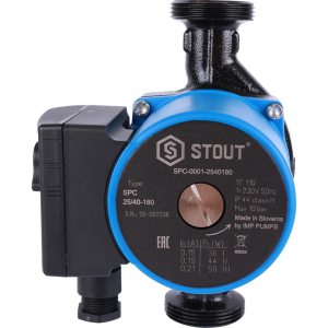 Насос циркуляционный  STOUT 25/40-180 (1)