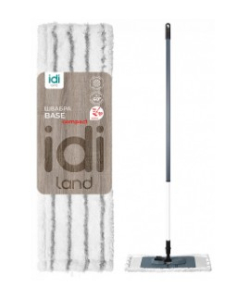 Швабра с насадкой из микрофибры, телескоп.ручка 70-150см "Base" (24)