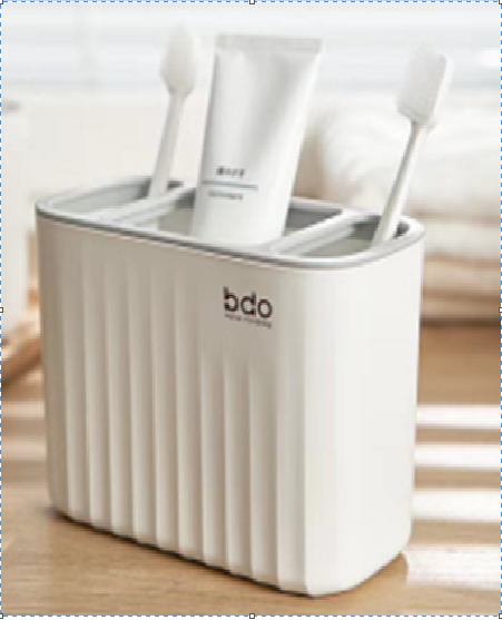 стакан для щеток и зубной пасты белый