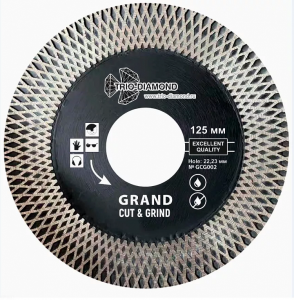 Диск алмазный отрезной 125*22,23 Турбо серия Grand Cut & Grind GCG002 (50)