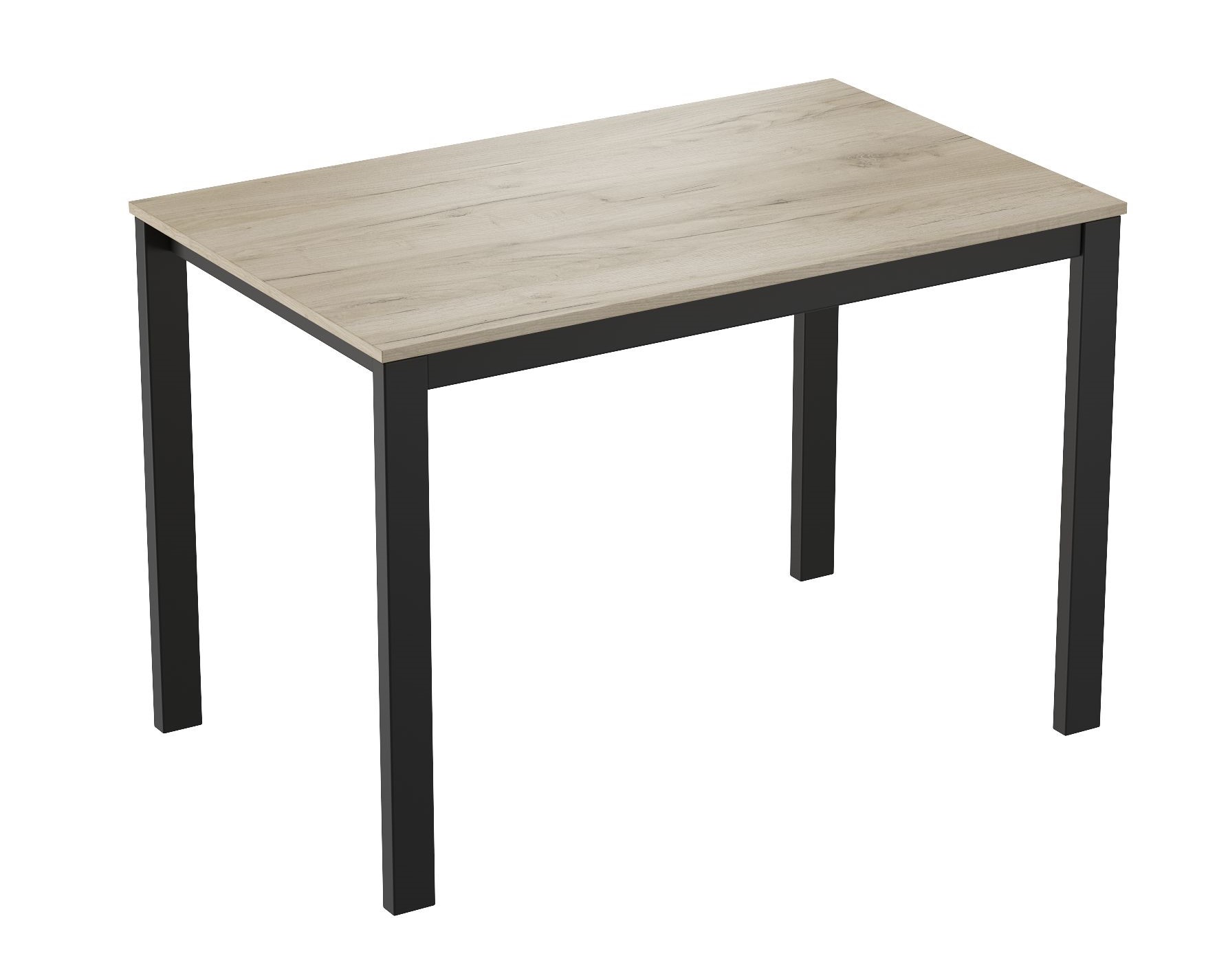 Стол Бейсик-3 дуб крафт серый/чёрный